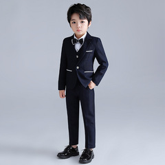 Children's Set Autumn New Boys' British Style Suit Three-Piece Drop Shipping Children's Piano Hosting Performance Dress