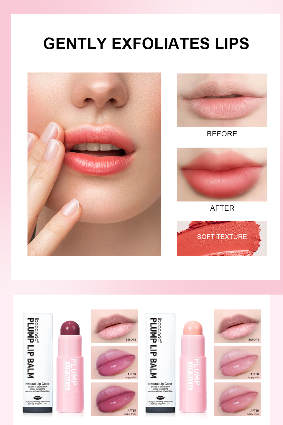 ibcccndc Velvet matte Bright Lip Gloss Lipstick Stick Lip plump Lipstick undefined