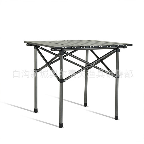 Outdoor convenient foldable table and chair set camping outdoor dining table sketch chair back chair aluminum table egg roll table