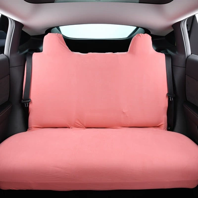 Universal seat cover Seat Cushion Cover, Seat Cushion, Backrest - rear-seat-cover-set-german-velvet-rose-one-size-fits-all-derong