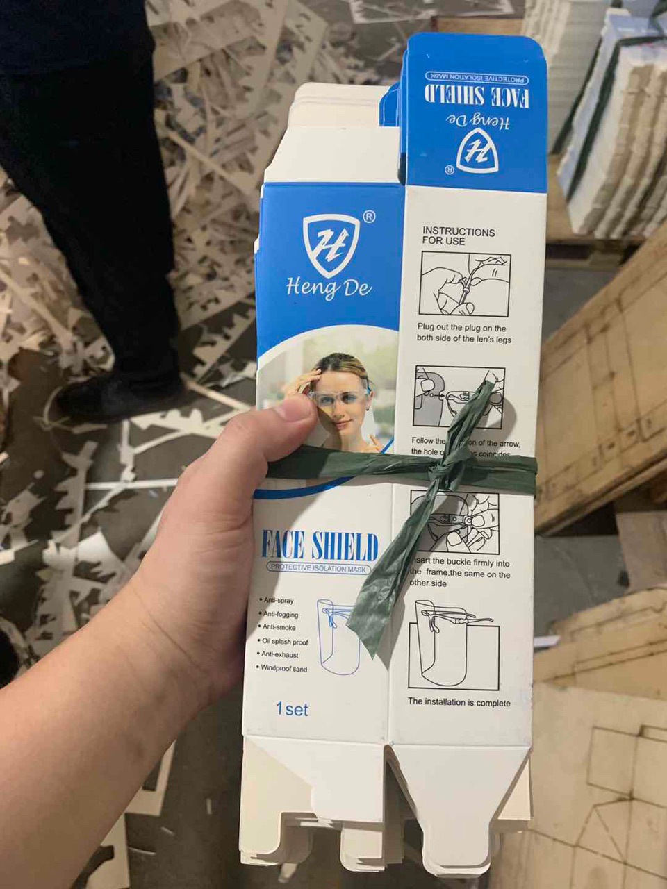 厨房炒菜防油溅面罩防油烟面罩Face shield防护面罩 透明防护面罩