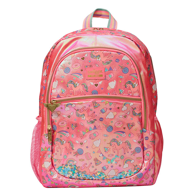 Mochila escolar australiana smiggle Mochila escolar para estudiantes de primaria y secundaria Mochila para exteriores de gran capacidad para niños y niñas Genuino