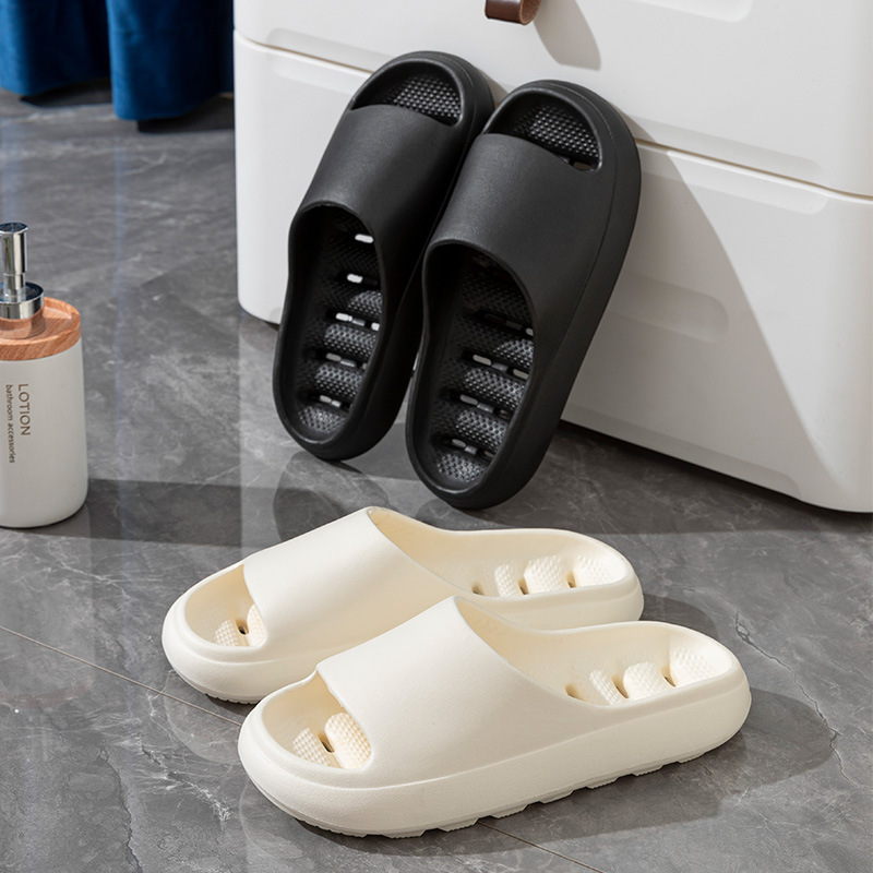 Bathroom Bath Slippers Women's Summer Non-Slip Water Leakage Quick-Drying Hollow Indoor Couple's Feeling Thick-Sole Sandals and Slippers for Men Bathroom Bath Slippers Women's Summer Non-Slip Water Leakage Quick-Drying Hollow Indoor Couple's Feeling Thick-Sole Sandals and Slippers for Men
