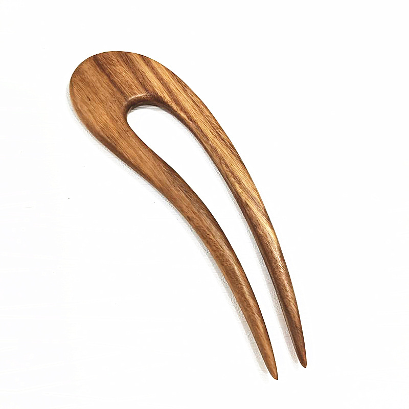 Guilin Mingcheng wholesale Green sandalwood red sandalwood Ebony plate hair clasp classical hair clasp handicraft jewelry