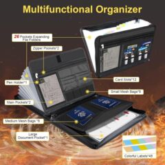 アマゾンの人気防水防火書類バッグ折り畳み可能なオルガン書類袋大容量クロスボーダー書類収納バッグ