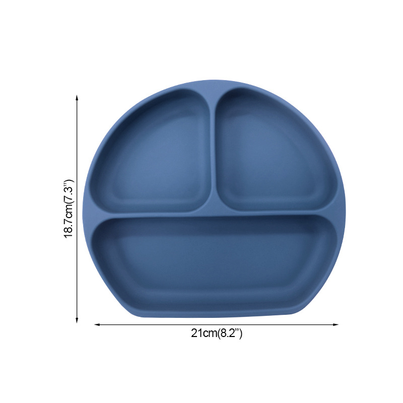 Plato de silicona sonriente para bebés Plato de alimentación infantil Plato de alimentación infantil Plato de alimentación con ventura