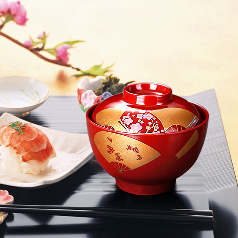 Cuenco de sopa de estilo japonés y coreano Cuenco de sopa de estilo japonés con tapa Cuenco de arroz de sopa de estilo japonés Cuenco de inmersión Cuenco comercial Cuenco de sopa de sabor creativo
