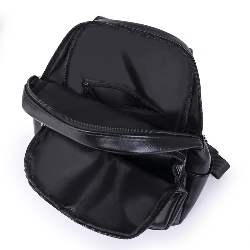 Mochila ligera y de gran capacidad para mujer 2024 comercio exterior nueva tendencia de moda de cuero suave mochila de viaje de ocio retro