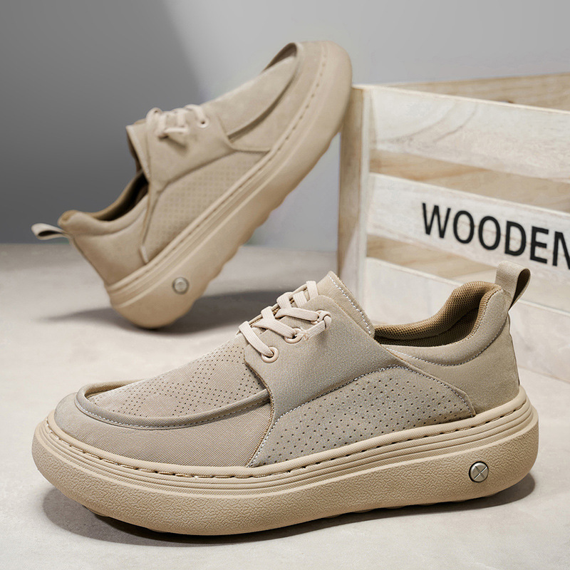 2026 Summer and Autumn New Men's Shoes, Flat-Soled Versatile Casual Shoes, Men's Driving Shoes, Travel Shoes, Comfortable and Breathable Single Shoes for Men