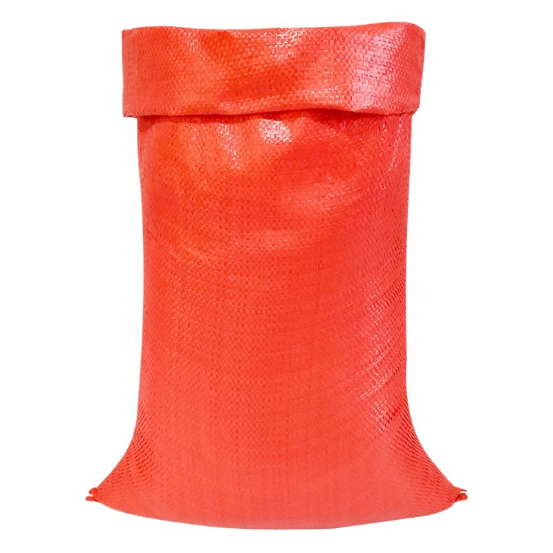Bolsa de tejido rojo bolsa de piel de serpiente bolsa de embalaje logística expreso bolsa de grano grueso maíz alimento bolsa bolsa al por mayor