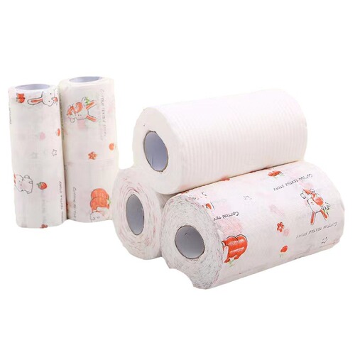 Lazy rag non-woven household kitchen paper towel disposable cleaning dishwashing rag oil-absorbing water-absorbing paper towel wholesale