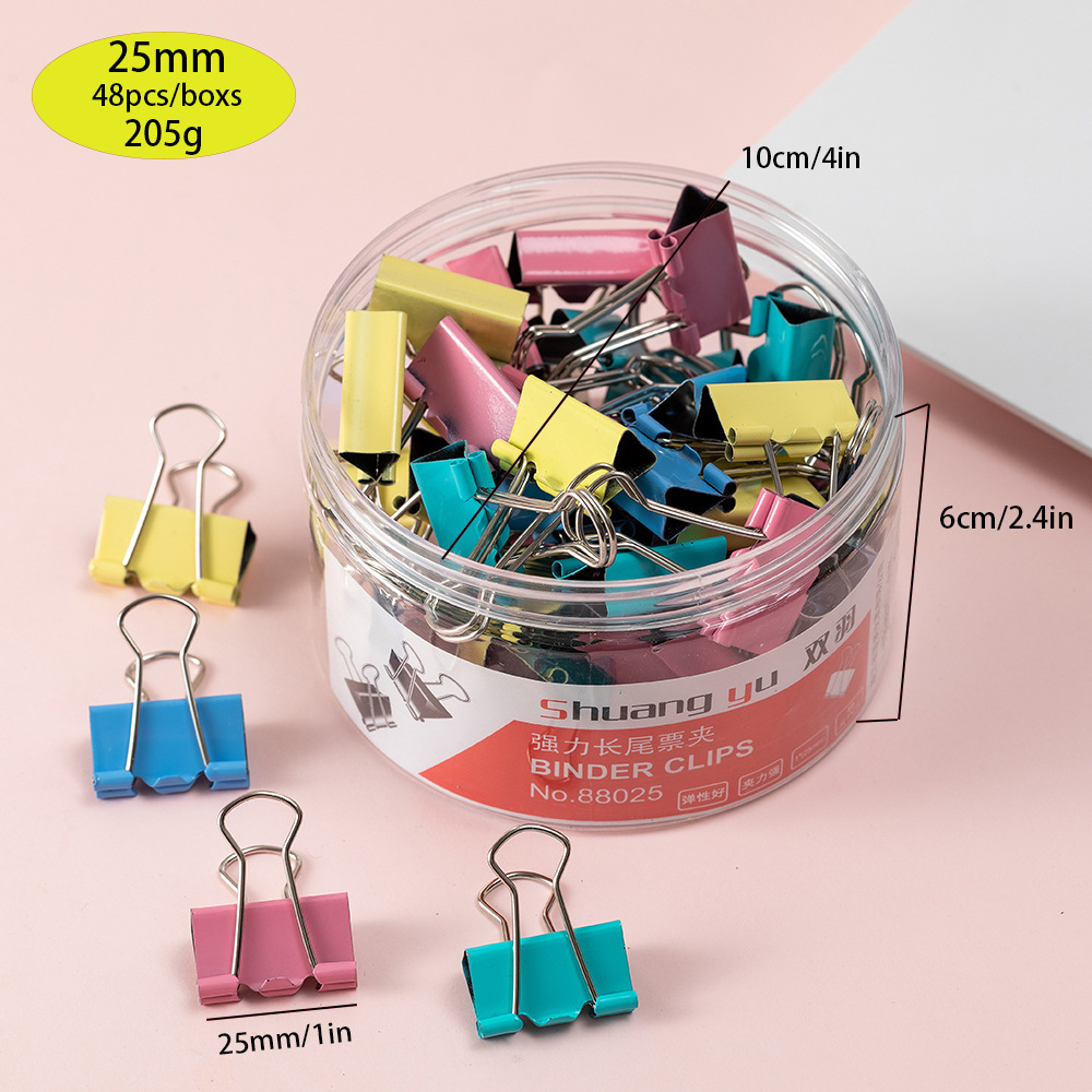 25mm 컬러 클립 48개/통