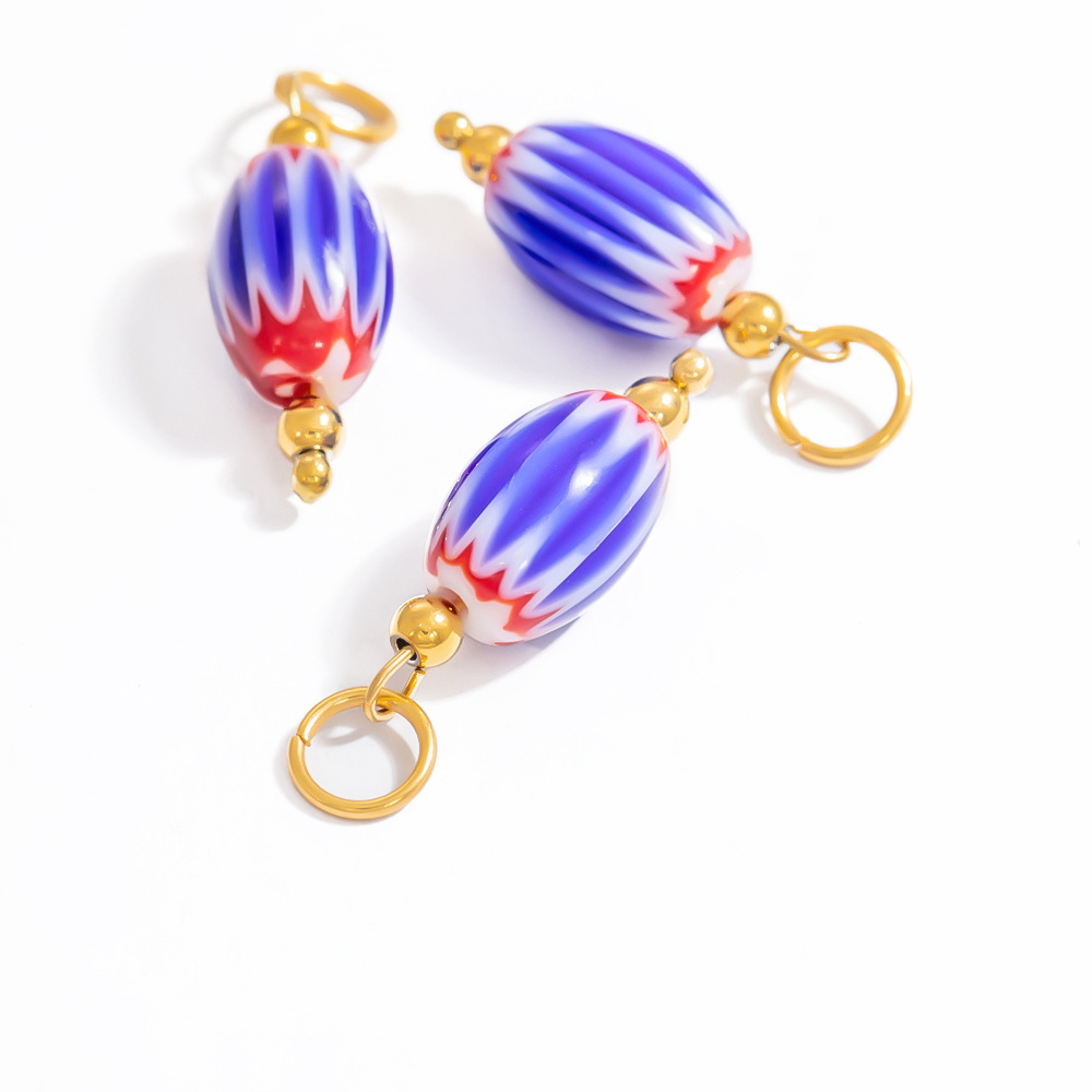 22g Weight Pendant Jewelry Making Type 11.62mm Jewelry Making Size DIY Jewelry Accessories Classification 3 PCS/Package Quantity Glass Material Geometric, Nepal Style Beads Pattern All Seasons Season Plating Design Ethnic Style Style 3 PCS/Package 11.62mm Glass Geometric Nepal Style Beads Pendant 9
