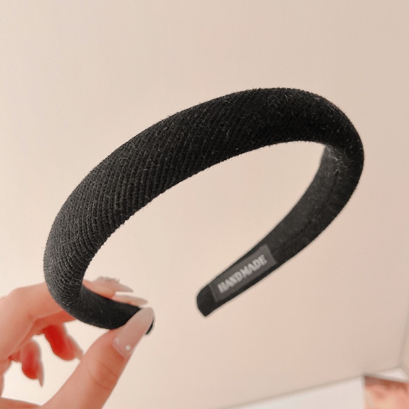 Alta sensibilidad al aro de cabello para mujeres red2024 nuevo estilo para salir correa de cabello universal lavar la cara aro de cabello de borde ancho prensado tarjeta de cabello toque