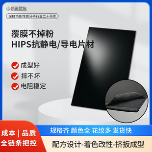 Coated Powder-Free Hips Anti-Static Conductive Sheet Customized High-Gloss Mirror Ps Blister Sheet Hips Roll Material