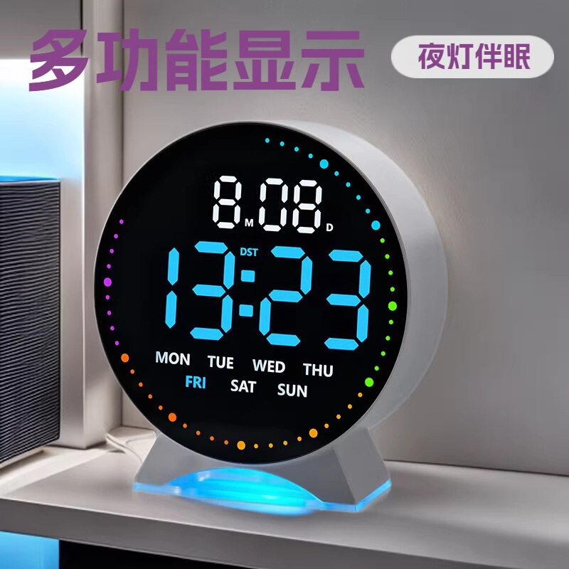 New Led Electronic Alarm Clock Multifunctional Clock Digital Bedside with Night Light Electronic Clock 5521 New Led Electronic Alarm Clock Multifunctional Clock Digital Bedside with Night Light Electronic Clock 5521