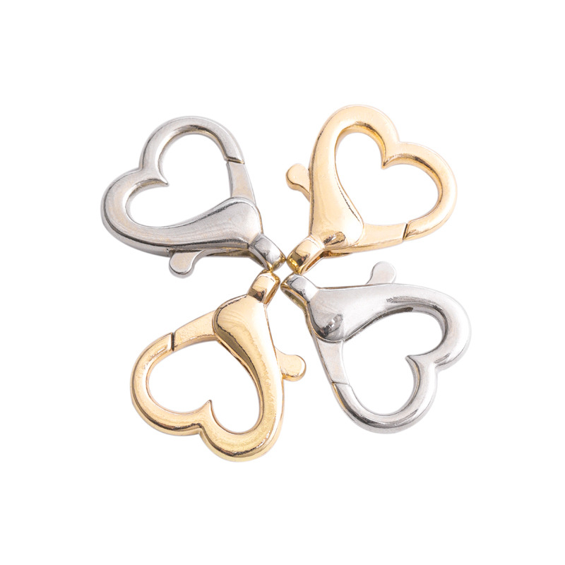 10 PCS/Package Alloy Heart Shape Lobster Clasp Simple Style display picture 5