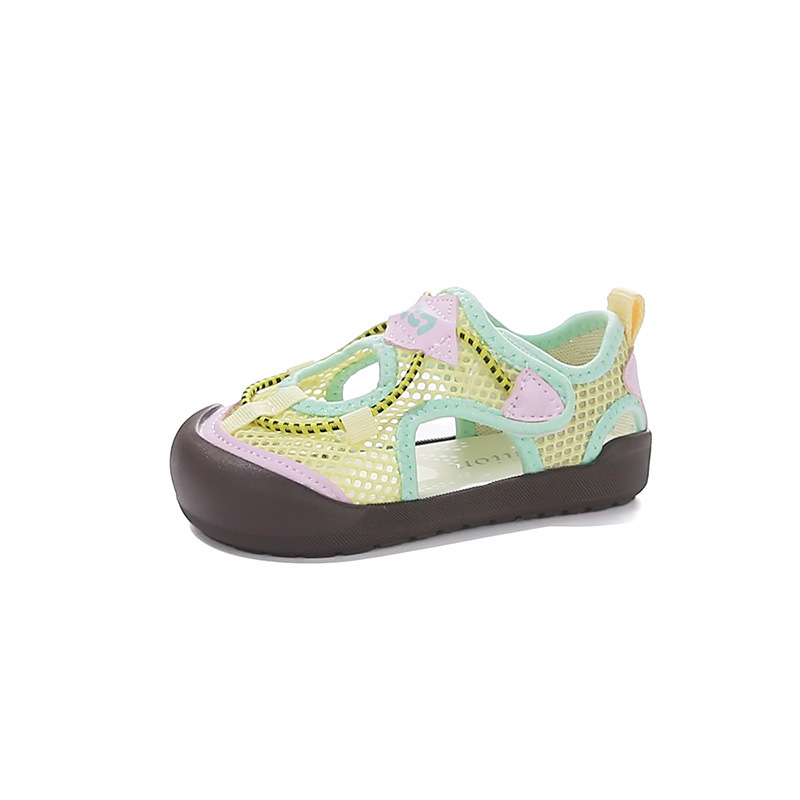 Sandálias de niñas verano 2026 zapatos deportivos de moda para niños, zapatos casuales transpirables, zapatos de retroceso huecos image 6