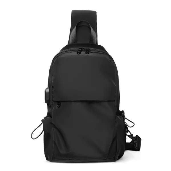 Oxford Cloth Men's Chest Bag, Simple Single-Shoulder Crossbody Bag, Trendy Brand Crossbody Bag, Small Bag, Trendy Messenger Bag for Men, in Stock