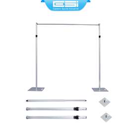 3*3铝合金可伸缩花墙架 舞台背景架 集市摊位架 double crossbar