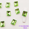 Rectangular glossy nail decoration for manicure, accessory, wholesale