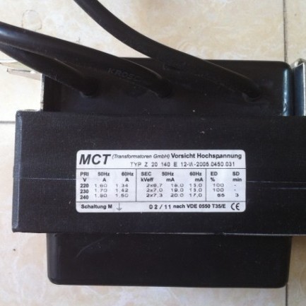 德国威索点火变压器MCT Z20 140E 12-W、MCT ZA20 140E 21-W