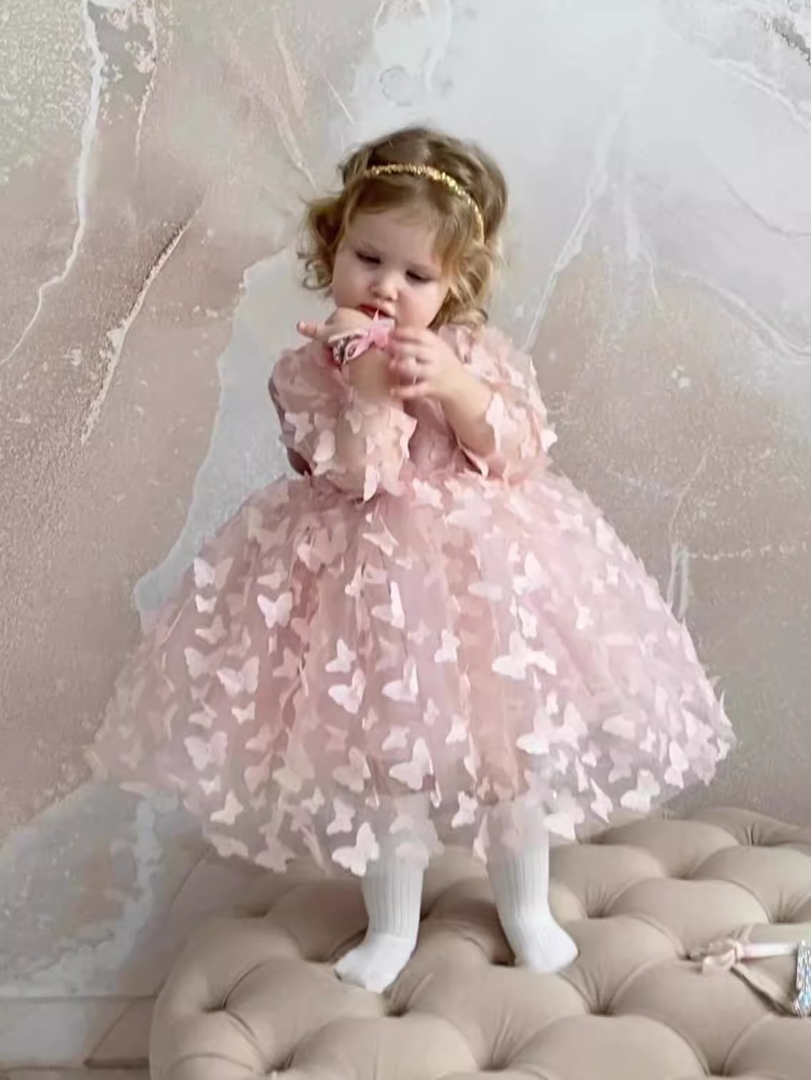 Robe de princesse pour bébé fille et enfant printemps_voghion.com