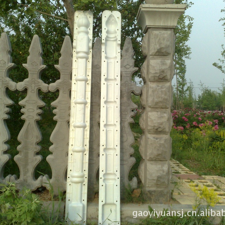 供应加工各种类型的异型艺术围栏塑料模具水泥制品模具