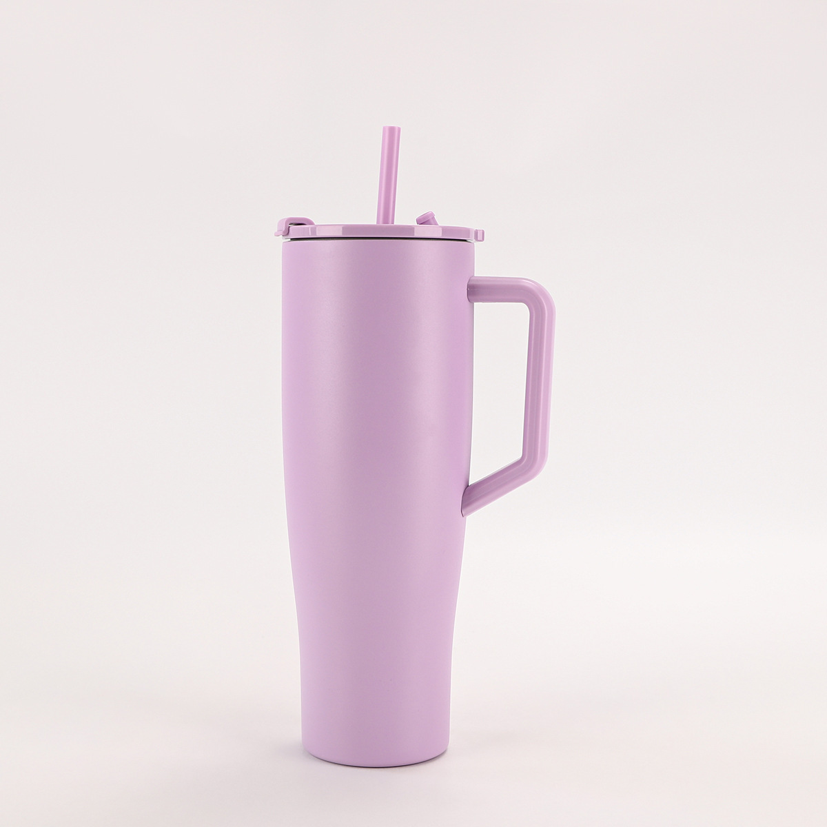 Transfronterizo 40oz mango de taza de automóvil 304 taza de aislamiento de vacío de acero inoxidable portátil de doble taza de paja de bebida