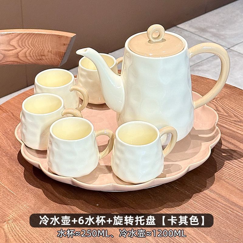 高颜值水具礼盒套装陶瓷水杯子家用客厅待客茶壶水具乔迁新居礼物|undefined