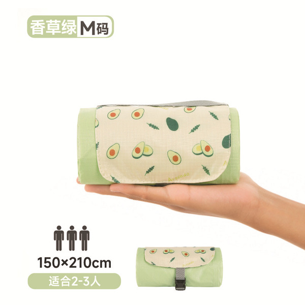 Handheld light and thin beach carpet for traveling for camping