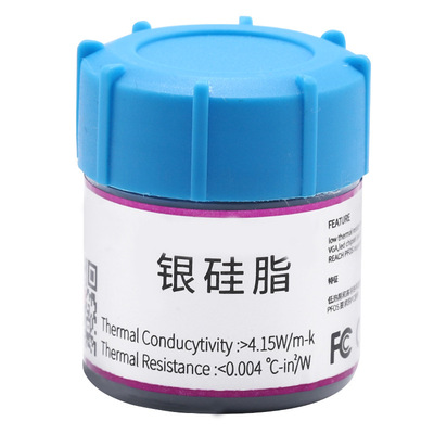 Heat dissipation silver silicone grease CPU/LED notebook Desktop computer Video card Thermal grease Thermal paste 25g Coefficient 4.15