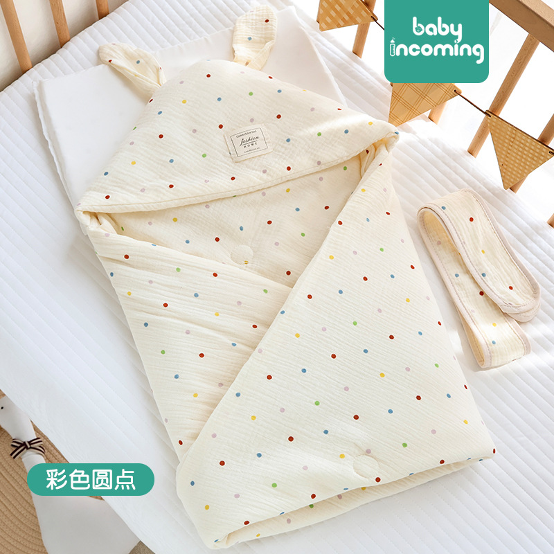 퀼팅퀼트-컬러 도트 [봄,가을 중간두께 15-25℃】