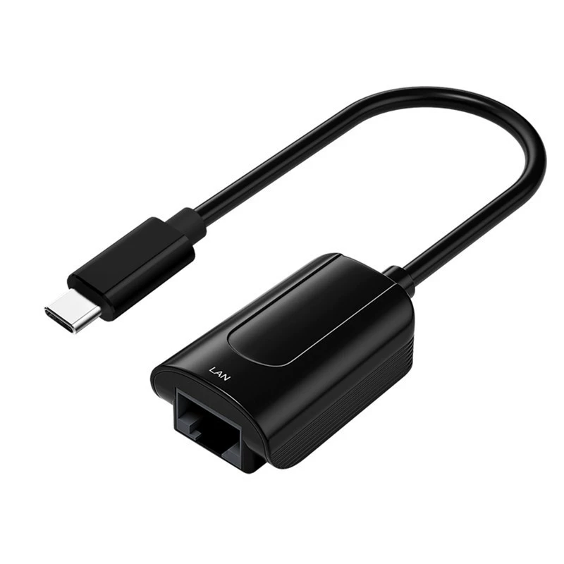 Внешний интерфейс Type-C к RJ45, без драйверов, сетевая карта, ноутбук, настольный компьютер, универсальный удлинитель сетевого порта
