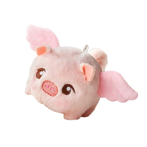 Internet celebrity cat wagging its tail, little flying pig, drawstring, panda plush toy pendant, doll puppy Kapibara wholesale