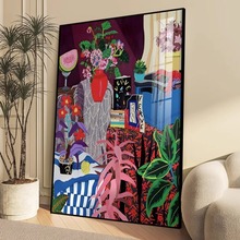 马蒂斯抽象派挂画客厅大幅北欧装饰画高级感小众艺术沙发背景油画