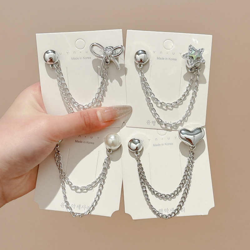 Pantalones, pantalones, artefacto anti-trapeador, pantalones anchos, mangas cortas, hebilla de succión magnética fija, decoración de botones de ajuste sin perforaciones