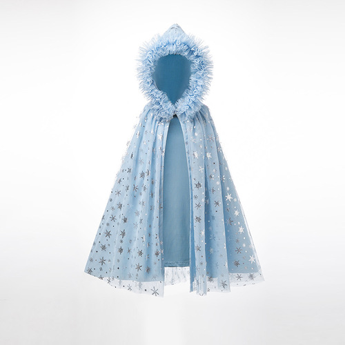 Child's Autumn/Winter Elsa Cloak Cape Frozen Elsa Princess Dress Windproof Anna Mantle Children's Outerwear