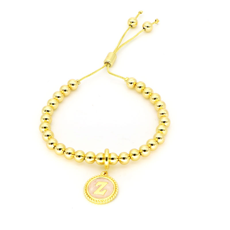 16g Weight Copper Pendant Material Bracelets Classification Copper Chain Material 1 Piece Quantity Daily Occasion Copper Material Letter Pattern Women's Gender Simple Style Style Copper Letter Bracelets 8