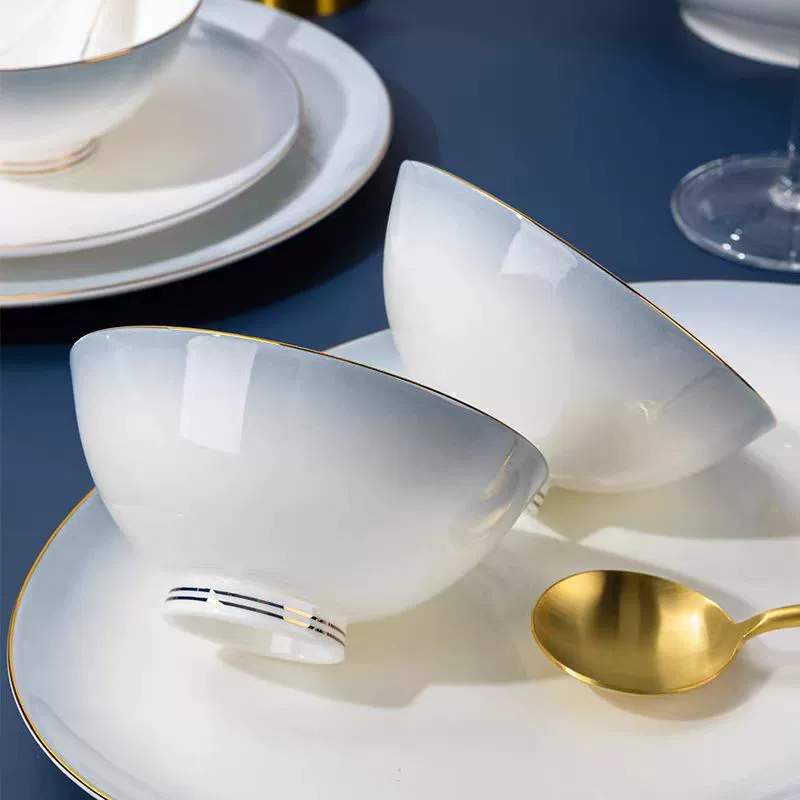 Tableware, high-end ceramic set, light luxury style, Birthday gift, gradient