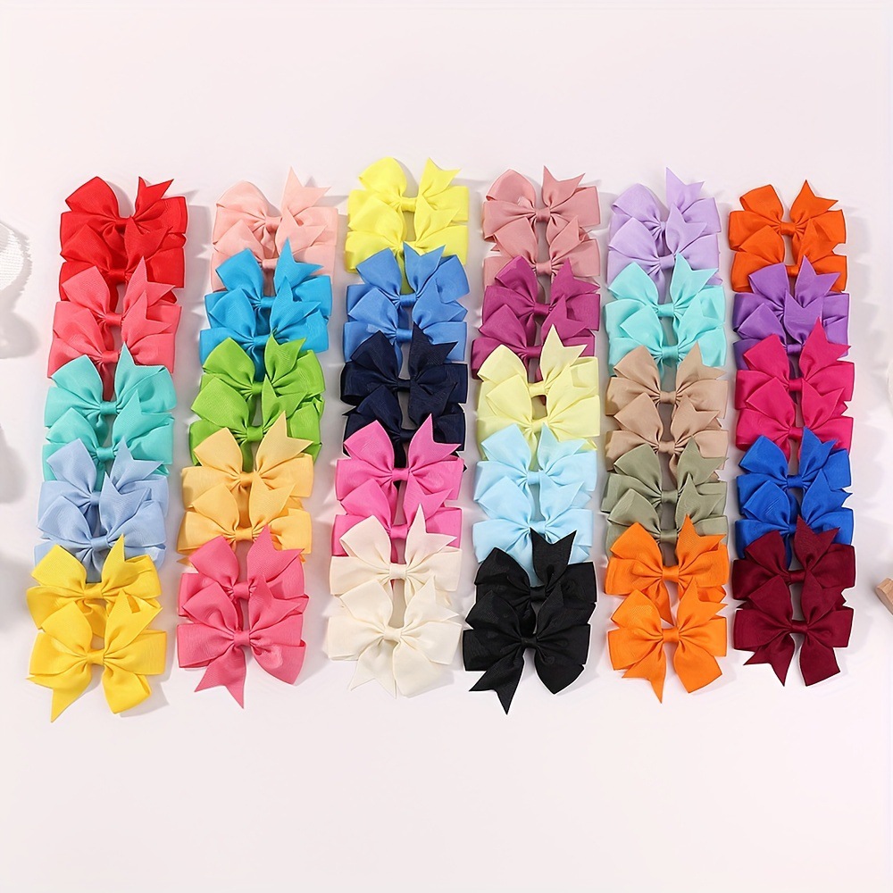 Amazon Comercio exterior hecho a mano del bebé cola de golondrina en forma de V costilla cinta arco horquilla accesorios para el cabello de los niños tocado 564 image 17