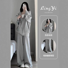 运动套装女运动服秋冬加厚韩版宽松学生显瘦卫衣休闲跑步两件套潮