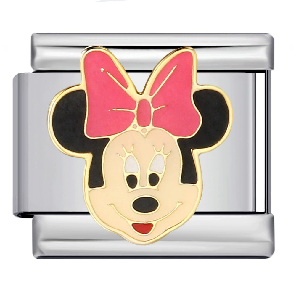 Nuby, мультяшный модуль, браслет из нержавеющей стали, Италия