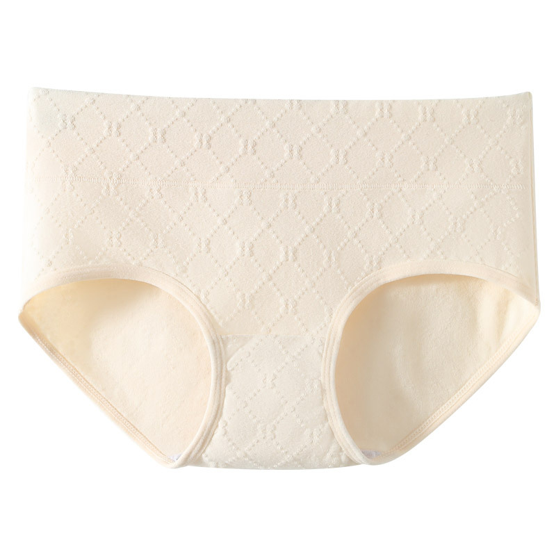 Algodón de algodón de las mujeres entrepierna antibacteriana cintura alta pantalones cortos de contracción del vientre ropa interior de triángulo de niña transpirable ropa interior de mujer sin costuras