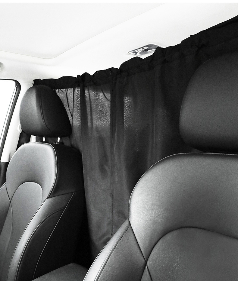 Cross-Border Automotive Supplies: Curtains, Sunshades, Interior Partition Curtains for Front and Rear Seats, Car Use Middle Insulation Privacy Shades