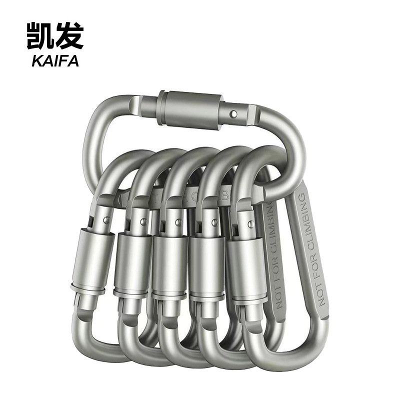 Factory direct multi-color outdoor D-type spring hook climbing…