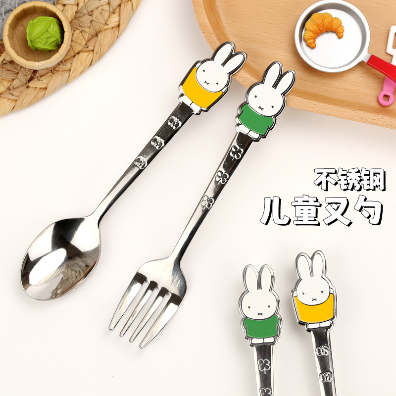 Japan Imported Skater Jinzheng Pottery Children's Fork Spoon Cartoon Printed Stainless Steel Fork Spoon 14cm Japan Imported Skater Jinzheng Pottery Children's Fork Spoon Cartoon Printed Stainless Steel Fork Spoon 14cm