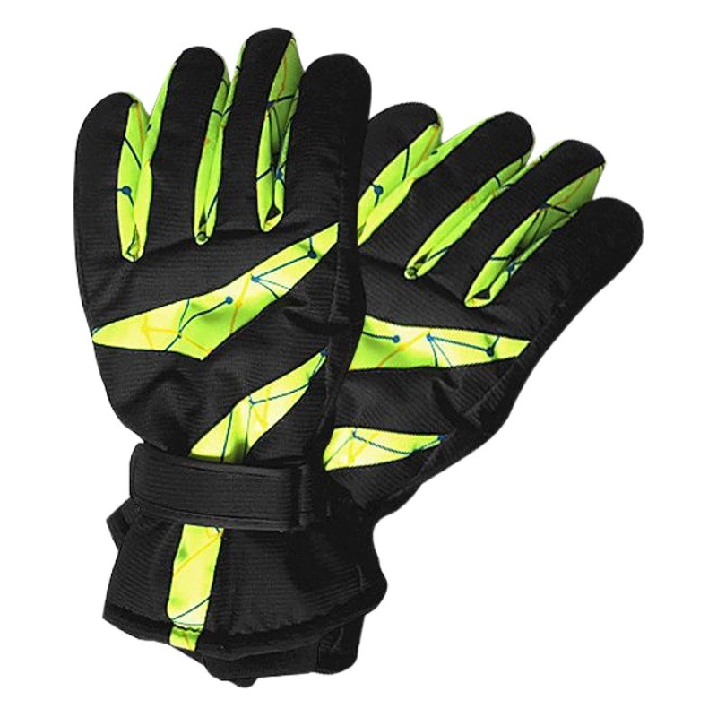 В наличии Новые зимние спортивные мужские перчатки со светоотражающим принтом на открытом воздухе Утолщенные Холодостойкие лыжные перчатки для взрослых