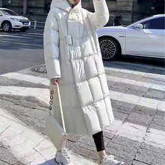 中长款羽绒服女款女冬季外套平湖鸭绒服女装韩版平湖高级感