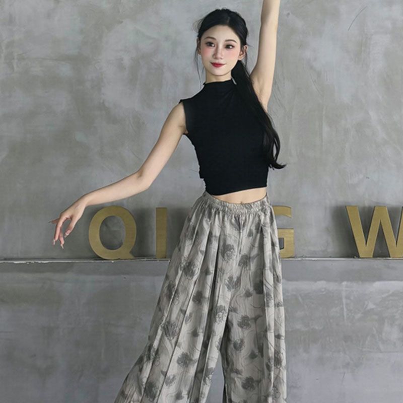 New Dance Tops for Women, Short-Sleeved Ballet Body Training Clothes, Modern Dance Practice Clothes, Summer Classical Dance Clothes